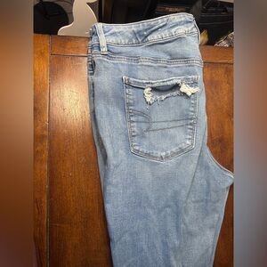 American Eagle Outfitters Light Blue Skinny Jeans